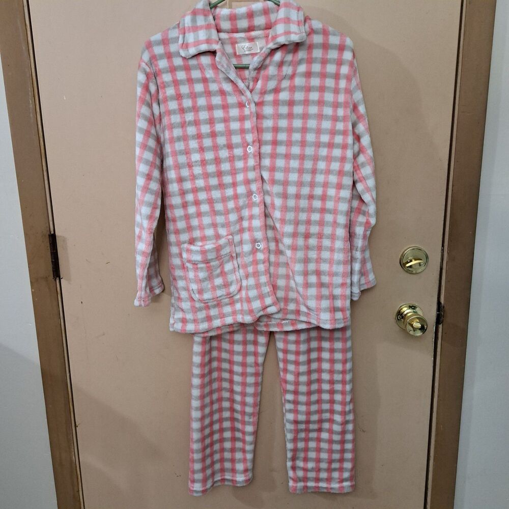 Eline Company limited Pink Fuzzy Pajama Set size S/M